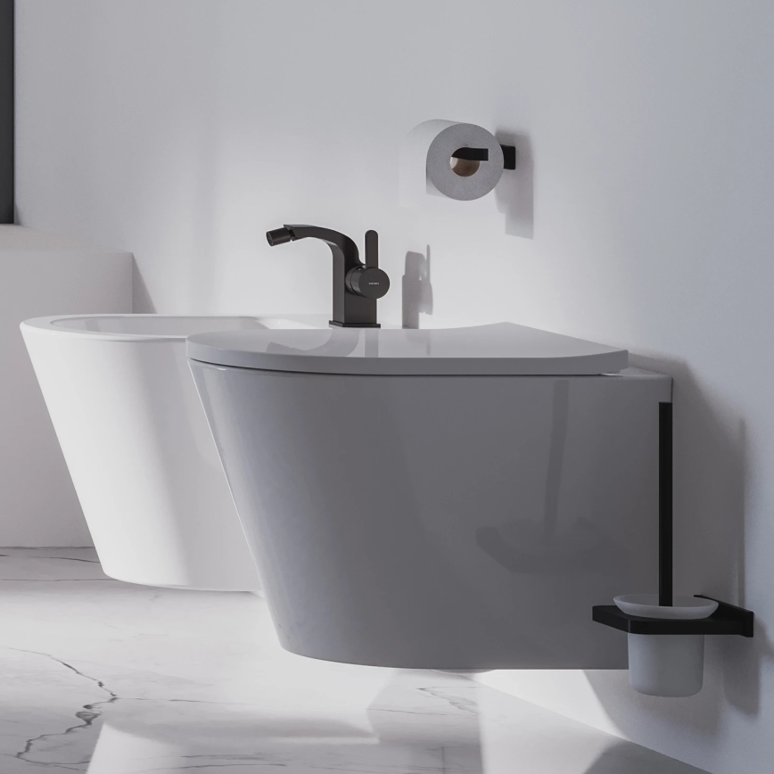 OMNIRES DA70510BL - Držalo za toaletni papir DARLING semi-mat črna