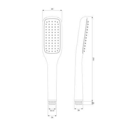 OMNIRES HUDSONX-PCR - Tuš set HUDSONX sijajni krom