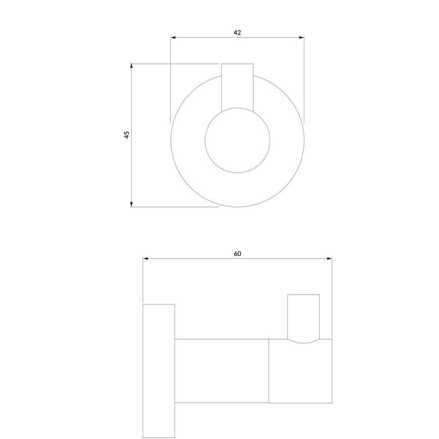 OMNIRES MP60110BL - Stenska kljuka MODERN PROJECT mat črna