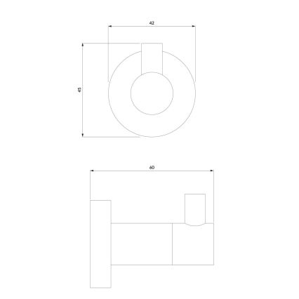 OMNIRES MP60110CR - Stenska kljuka MODERN PROJECT sijajni krom