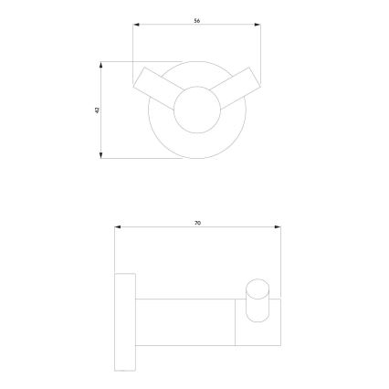 OMNIRES MP60120BL - Stenska kljuka MODERN PROJECT mat črna