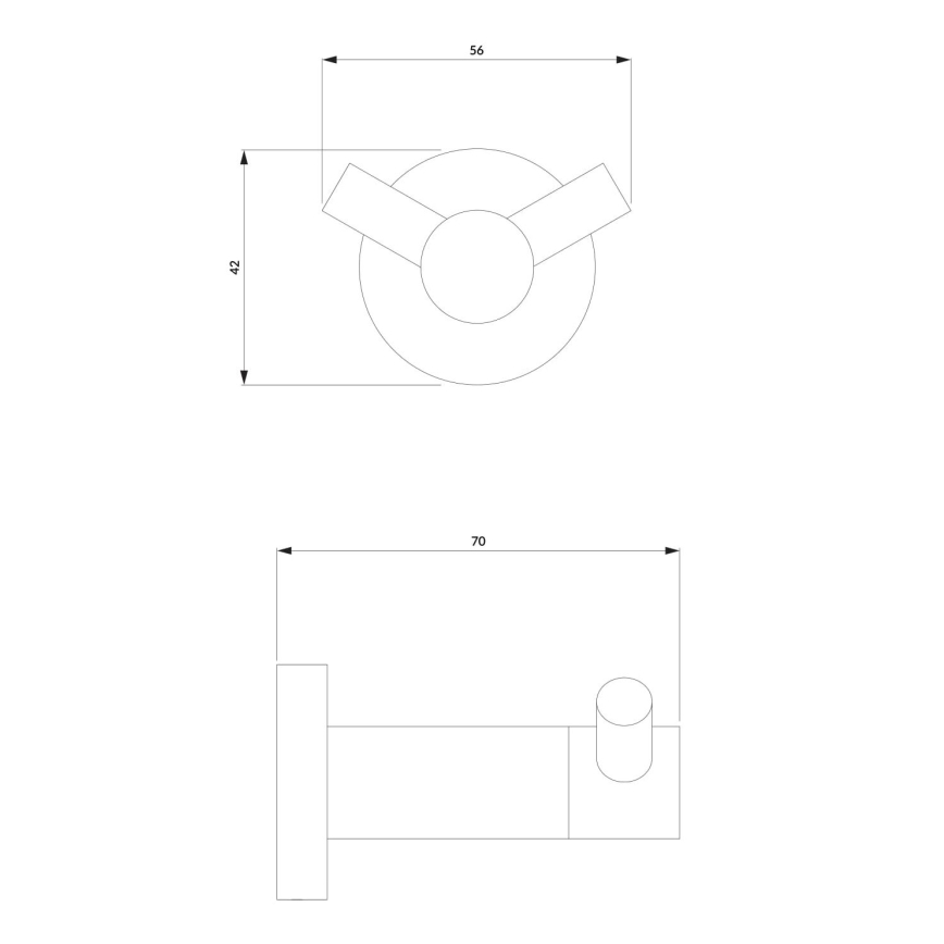 OMNIRES MP60120BL - Stenska kljuka MODERN PROJECT mat črna