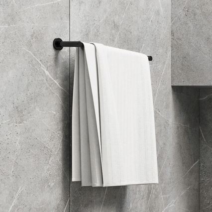 OMNIRES MP60216BL - Stensko držalo za brisače MODERN PROJECT 60 cm mat črna