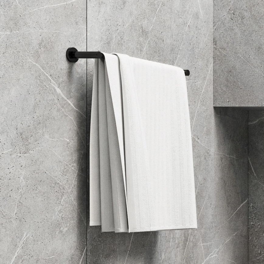 OMNIRES MP60216BL - Stensko držalo za brisače MODERN PROJECT 60 cm mat črna