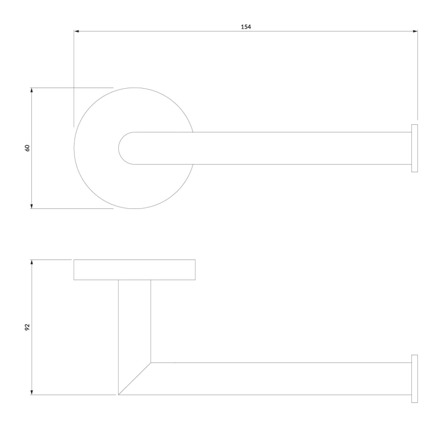 OMNIRES MP60510BL - Držalo za toaletni papir MODERN PROJECT mat črna