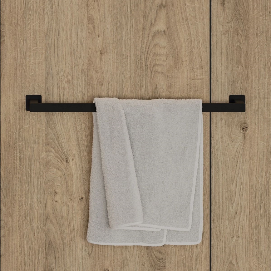 OMNIRES NL80216BL - Stensko držalo za brisače NELSON 62 cm mat črna