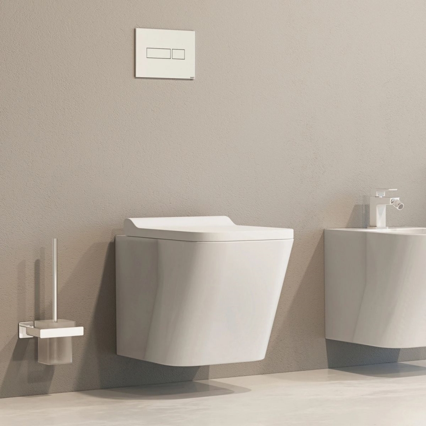 OMNIRES NL80620CR - Stenska-mounted toilet brush NELSON sijajni krom
