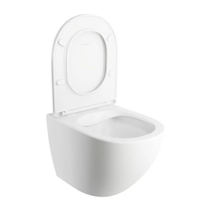 OMNIRES OTTAWAMWBM - Viseča WC školjka z WC desko SoftClose OTTAWA keramika/mat bela