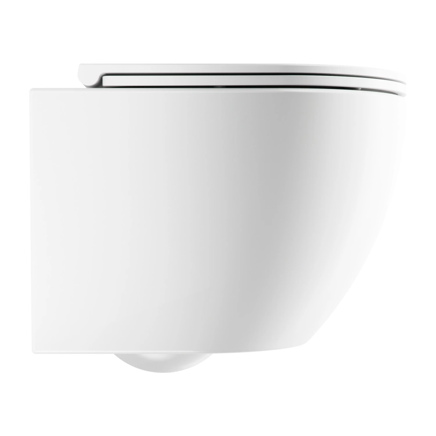 OMNIRES OTTAWASPXMWBM - Viseča WC školjka z WC desko SoftClose OTTAWA keramika/mat bela