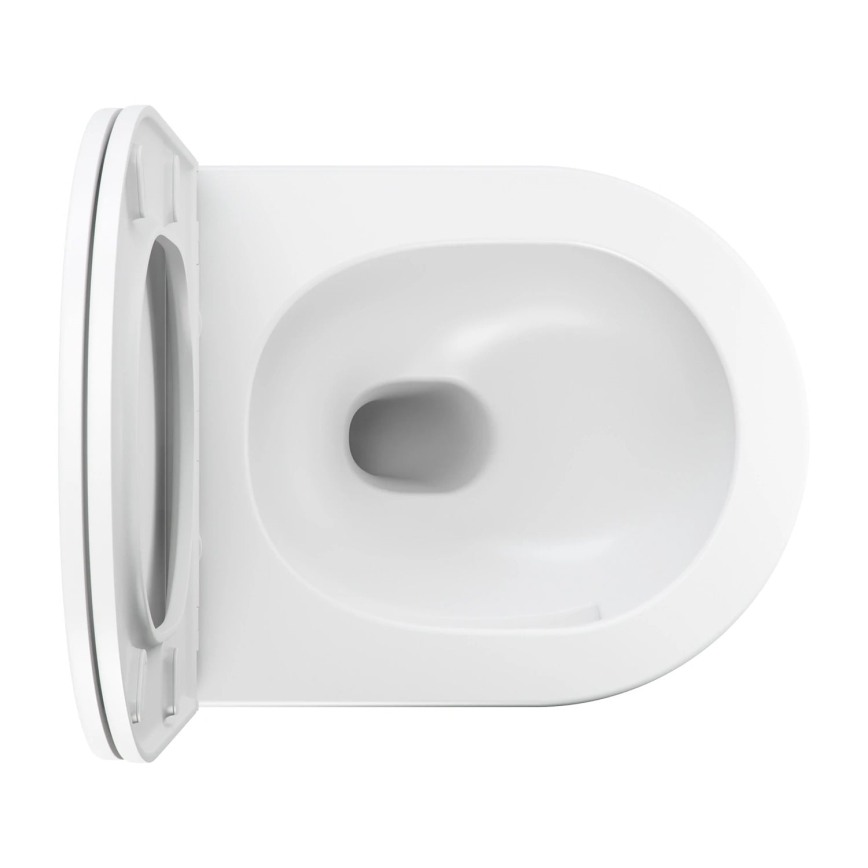 OMNIRES OTTAWASPXMWBM - Viseča WC školjka z WC desko SoftClose OTTAWA keramika/mat bela