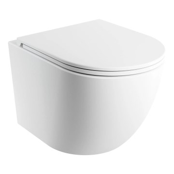 OMNIRES OTTAWASPXMWBM - Viseča WC školjka z WC desko SoftClose OTTAWA keramika/mat bela