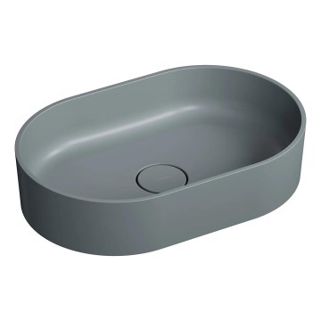 OMNIRES OVOUNAG - Namizni umivalnik OVO 55x36 cm dolomite/mat pepelnato siva