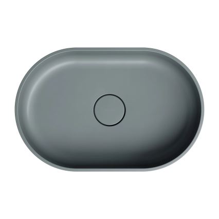 OMNIRES OVOUNAG - Namizni umivalnik OVO 55x36 cm dolomite/mat pepelnato siva