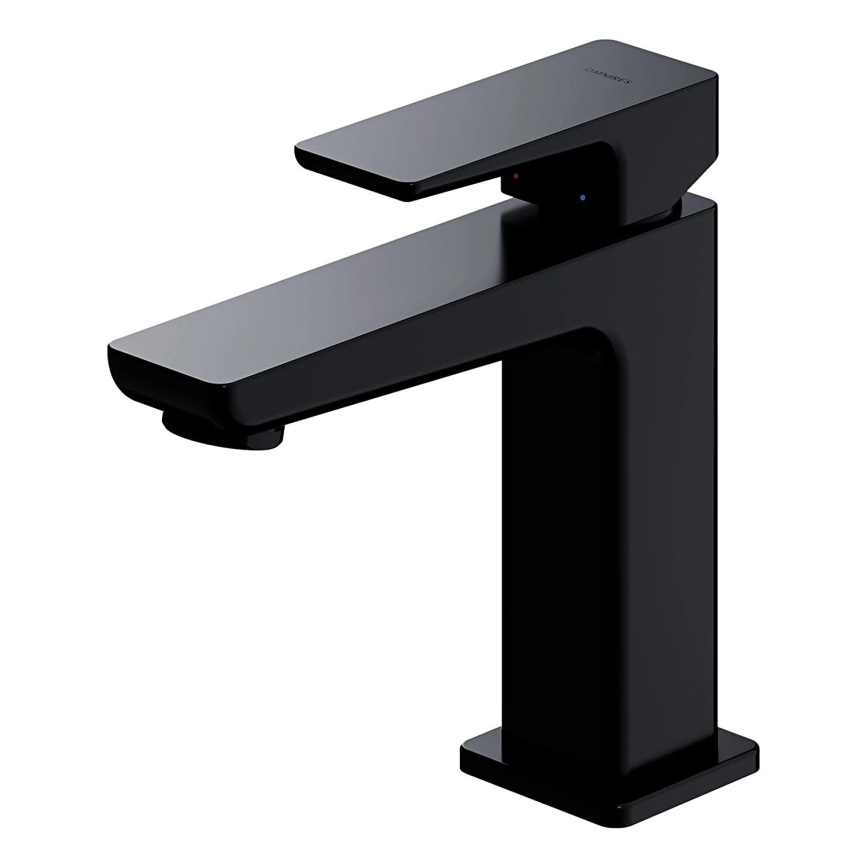 OMNIRES PM7410BL - Pipa za umivalnik PARMA 15 cm mat črna