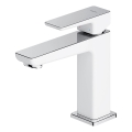 OMNIRES PM7410CRB - Pipa za umivalnik PARMA 15 cm sijajni krom/bela