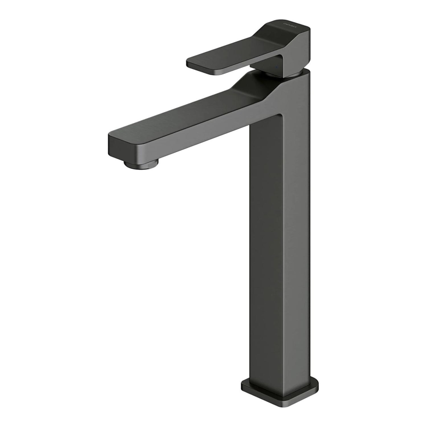 OMNIRES SL7712GR - Pipa za umivalnik SLIDE 27,8 cm brušena grafit