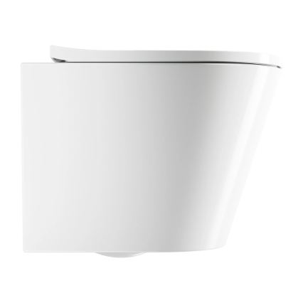 OMNIRES TAMPAMWBP - Viseča WC školjka s sedežno desko SoftClose TAMPA, keramika/sijajna bela