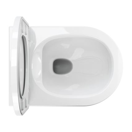 OMNIRES TAMPAMWBP - Viseča WC školjka s sedežno desko SoftClose TAMPA, keramika/sijajna bela