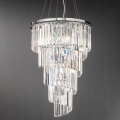 Ondaluce - Kristalni lestenec na kablu ALEXANDER 10xE14/10W/230V premer 50 cm sijajni krom
