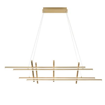 Ondaluce - LED lestenec z zatemnjevanjem na vrvici MOVIDA LED/114W/230V zlata