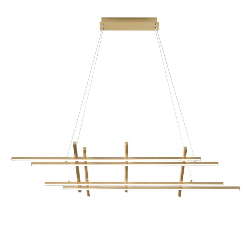 Ondaluce - LED lestenec z zatemnjevanjem na vrvici MOVIDA LED/114W/230V zlata