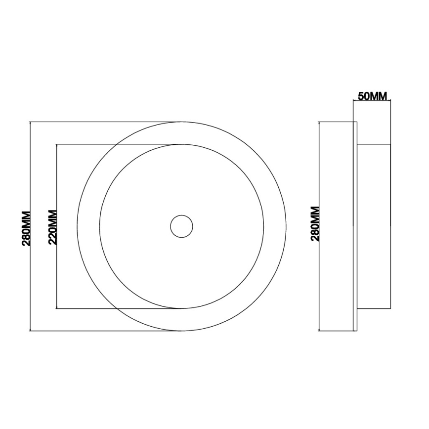 Ondaluce - LED stenska svetilka JOKEY LED/10W/230V prozorna
