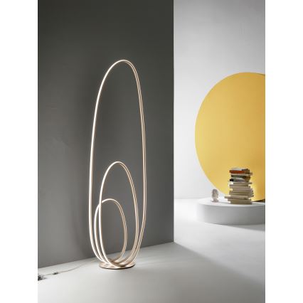 Ondaluce - LED stoječa svetilka z nastavljivo svetlostjo GOLDEN LED/45W/230V 160 cm zlata