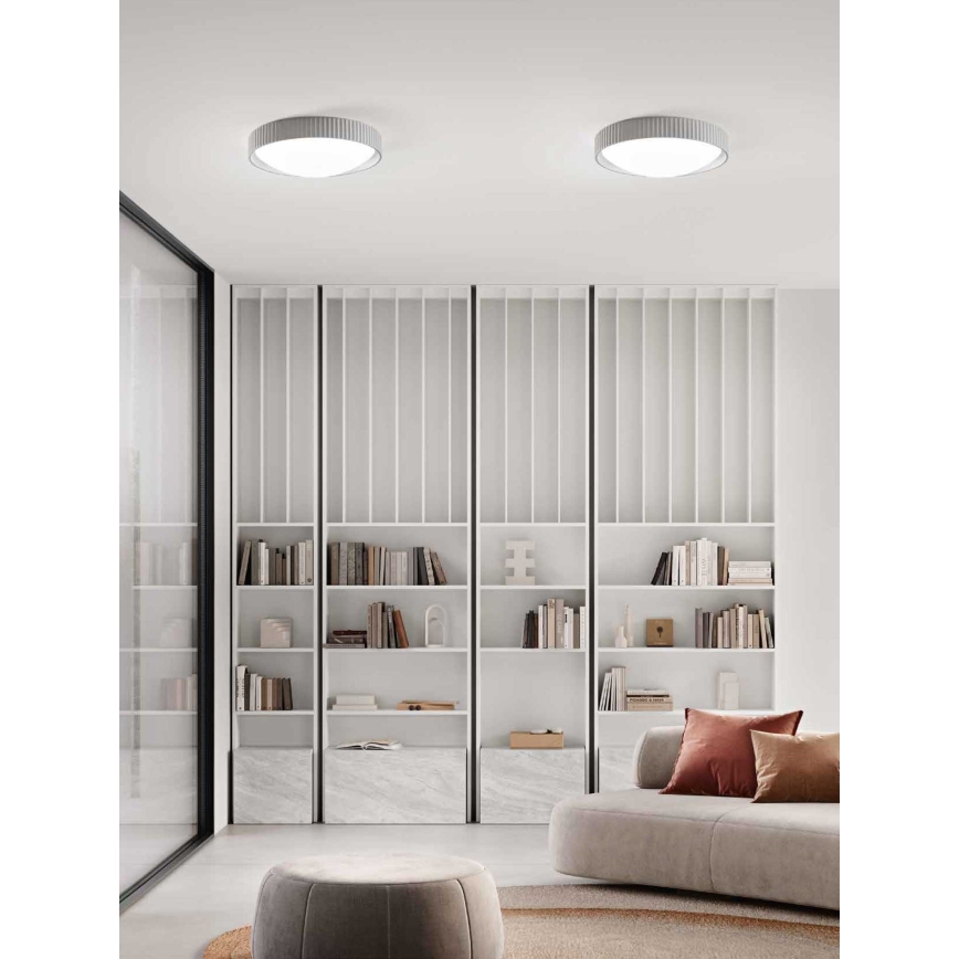 Ondaluce - LED stropna svetilka CONCRETE LED/20W/230V Ø 41 cm beton/siva