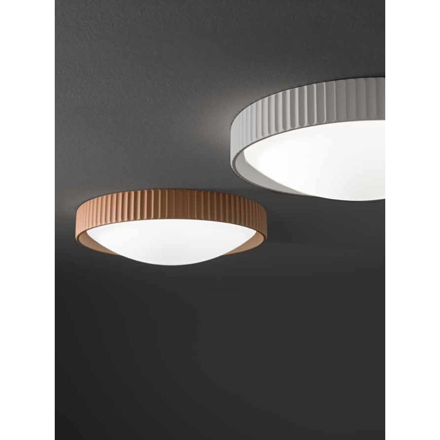 Ondaluce - LED stropna svetilka CONCRETE LED/20W/230V Ø 41 cm beton/siva