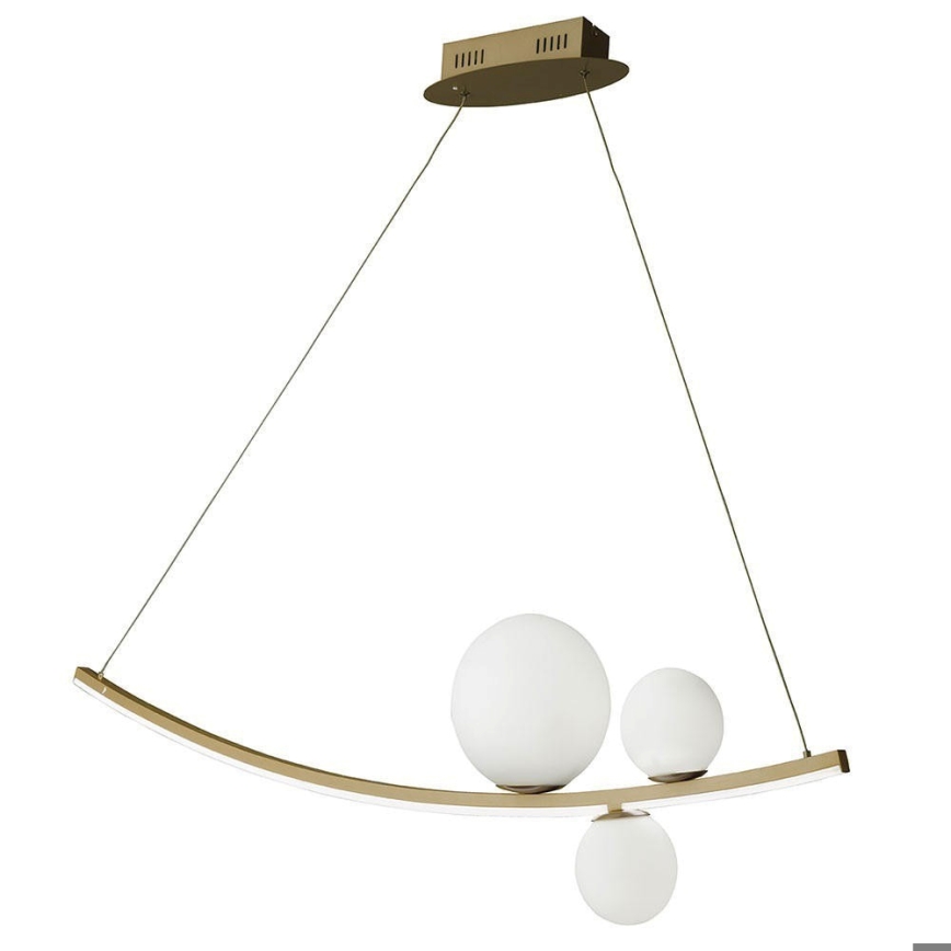 Ondaluce - LED zatemljiv lestenec na kablu ALTALENA LED/48W/230V zlata/bela