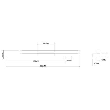 Ondaluce - LED zatemnjevalna stenska svetilka MOVIDA LED/16W/230V zlata