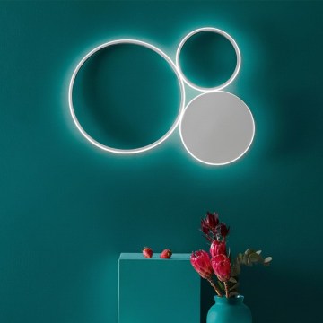 Ondaluce - LED zatemnjevalna stenska svetilka POIS LED/42W/230V srebrna