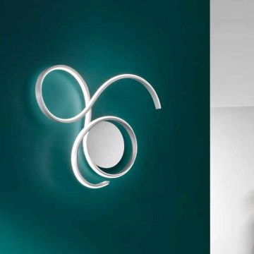 Ondaluce - LED zatemnjevalna stenska svetilka TWIST LED/57W/230V bela