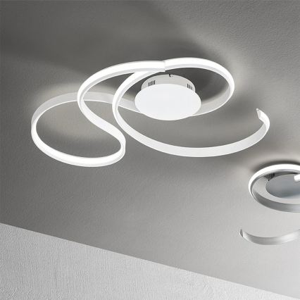 Ondaluce - LED zatemnjevalna stenska svetilka TWIST LED/57W/230V bela
