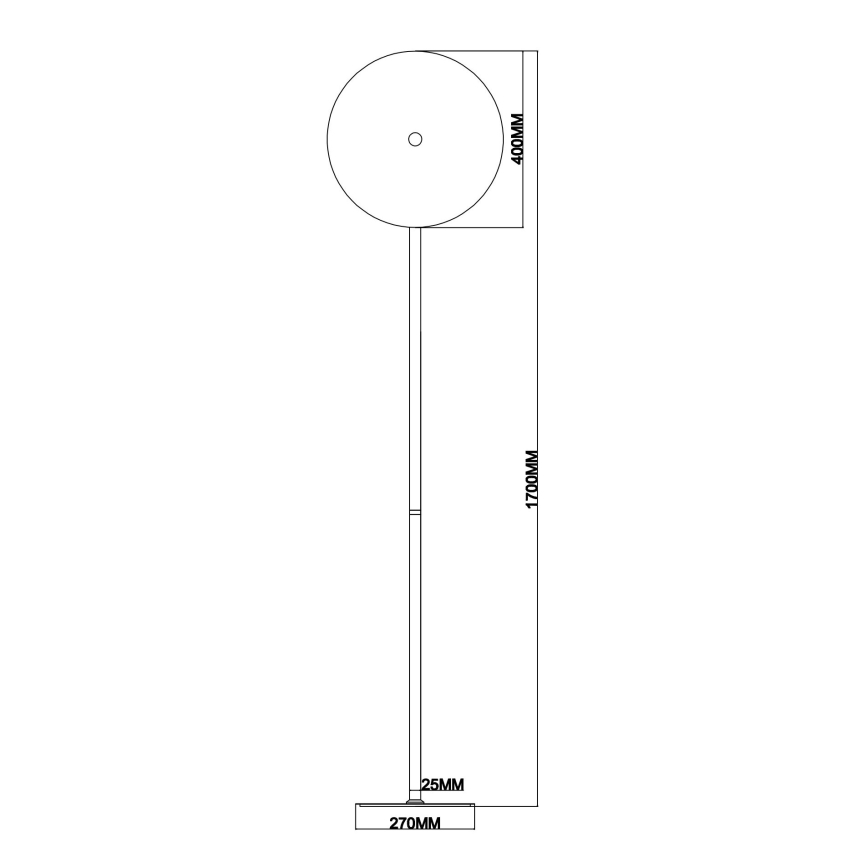 Ondaluce - LED zatemnjevalna stoječa svetilka JOKEY LED/15W/230V 170 cm zlata/prozorna