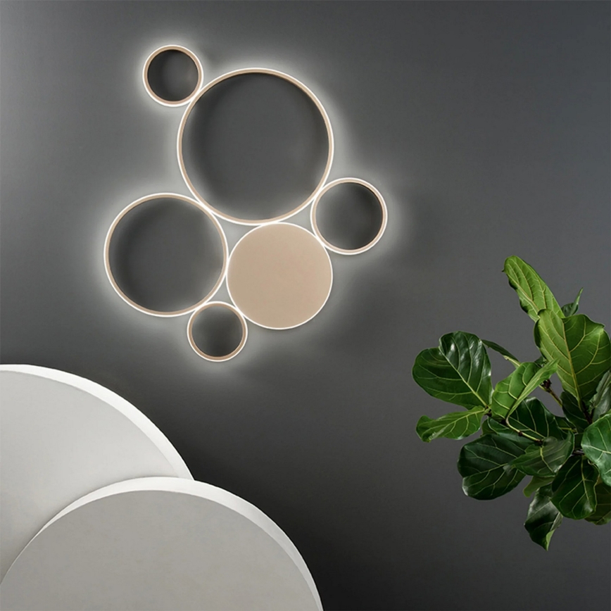 Ondaluce - LED zatemnjevalna stropna svetilka POIS LED/68W/230V zlata