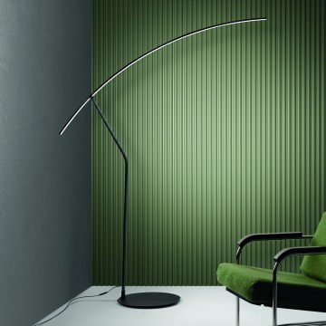 Ondaluce - LED zatemnjevalna talna svetilka FOLAGA LED/30W/230V 190 cm črna