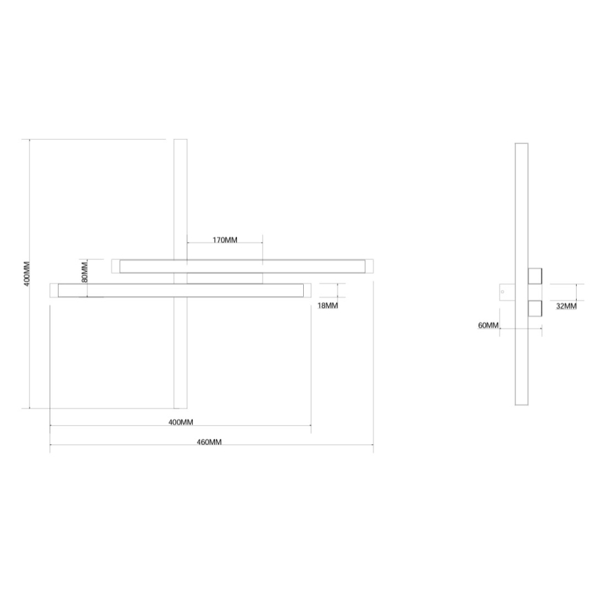 Ondaluce - LED zatemnjiva stenska svetilka MOVIDA LED/20W/230V zlata