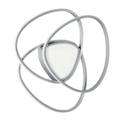 Ondaluce - LED zatemnjiva stropna svetilka ROSE LED/60W/230V srebrna