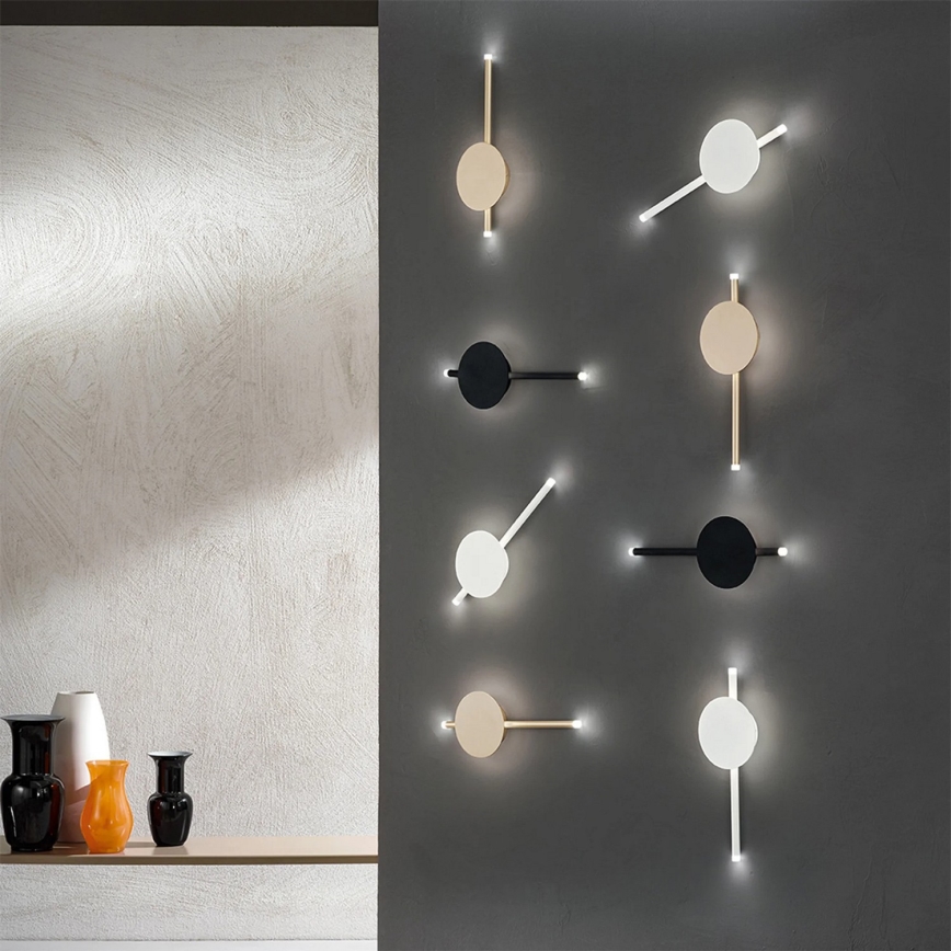 Ondaluce - LED zatemnljivo stensko svetilo JAMES LED/16W/230V črna