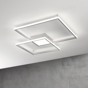 Ondaluce - LED zatemnljivo stropno svetilo DOWEL LED/46W/230V srebrno