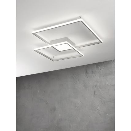 Ondaluce - LED zatemnljivo stropno svetilo DOWEL LED/46W/230V srebrno