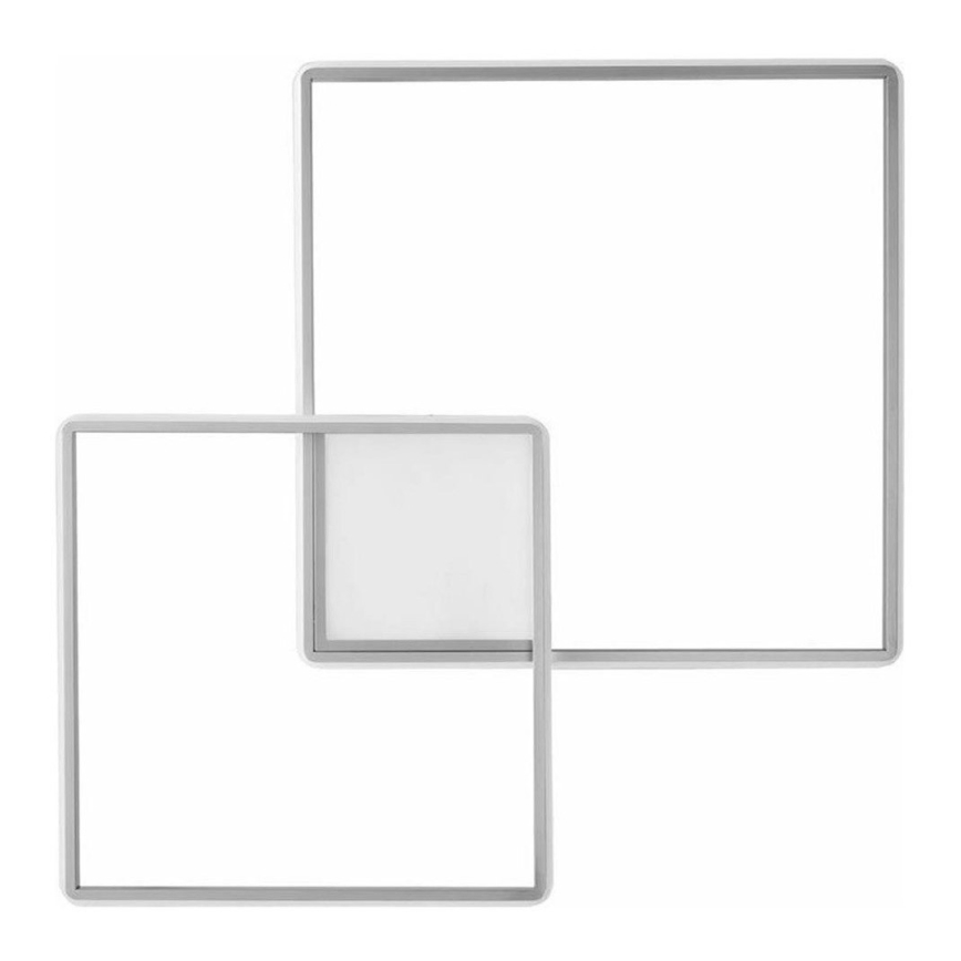 Ondaluce - LED zatemnljivo stropno svetilo DOWEL LED/60W/230V 75x75 cm srebrno