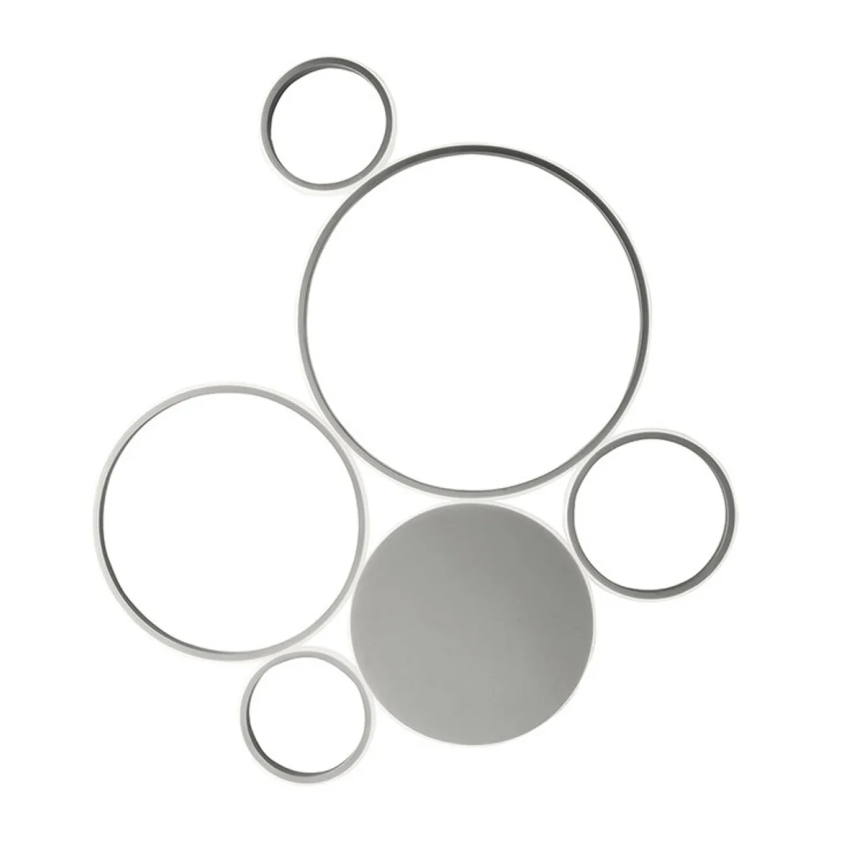 Ondaluce - LED zatemnljivo stropno svetilo POIS LED/68W/230V srebrne barve