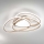 Ondaluce - LED Zatemnljivo stropno svetilo ROSE LED/80W/230V 71x76 cm zlato