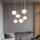 Ondaluce - Lestenec na kablu JEWEL 6xE14/10W/230V Ø 55 cm zlata/bela