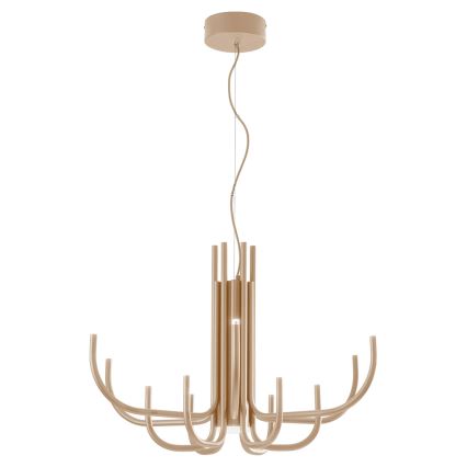 Ondaluce - NOUVEAU LED zatemljiv viseči lestenec na vrvici, 35W/230V, premer 78 cm v zlati barvi