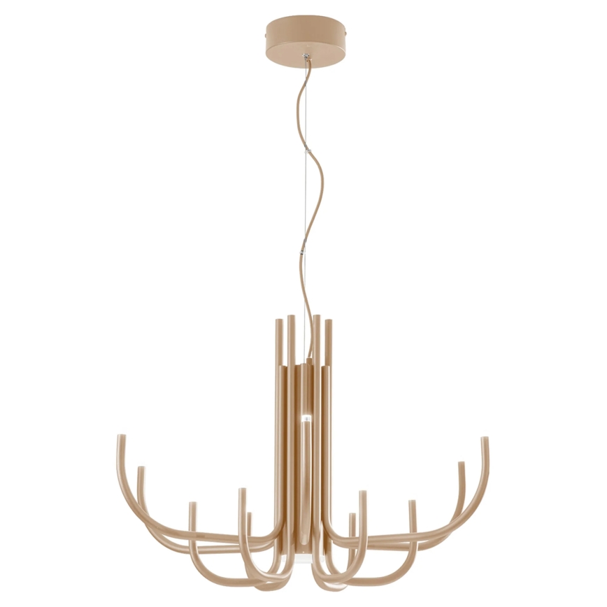 Ondaluce - NOUVEAU LED zatemljiv viseči lestenec na vrvici, 35W/230V, premer 78 cm v zlati barvi
