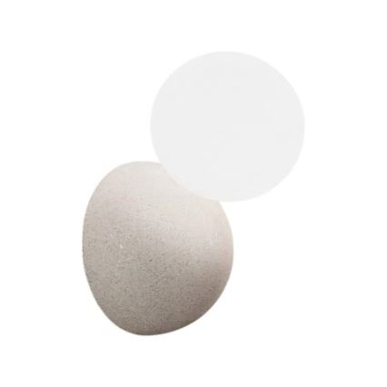 Ondaluce - Stenska svetilka ROCK 1xG9/7W/230V beton/bela