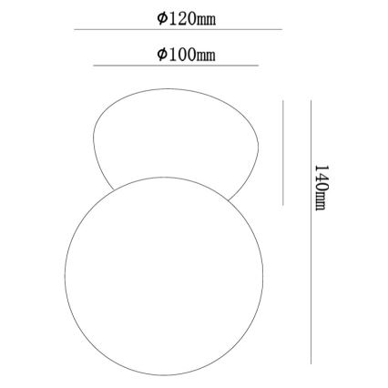 Ondaluce - Stenska svetilka ROCK 1xG9/7W/230V beton/bela